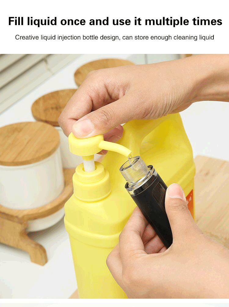 Brosse à récurer multifonctionnelle à ajout automatique de liquide