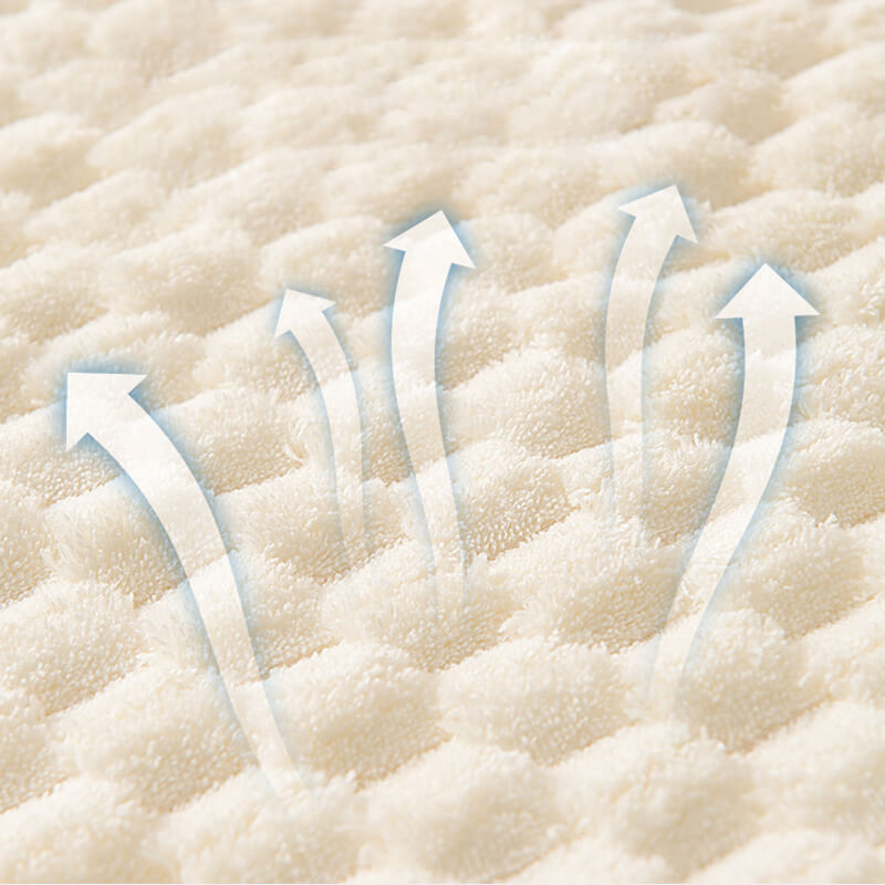 🎅 Beau cadeau de Noël 🎁 Chapeau de cheveux secs absorbant double couche en peluche de corail