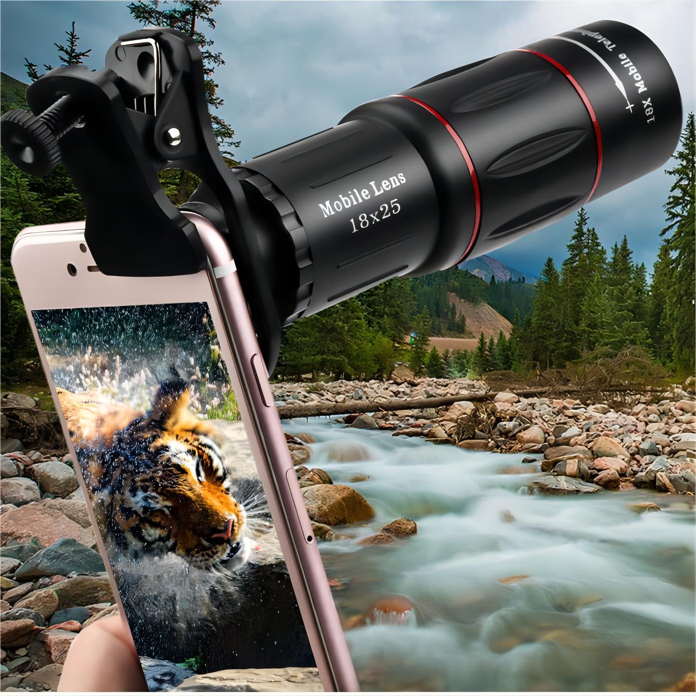🎄🎅Les meilleurs cadeaux de Noël 🎁--Kit téléobjectif avec monture à clip pour smartphones