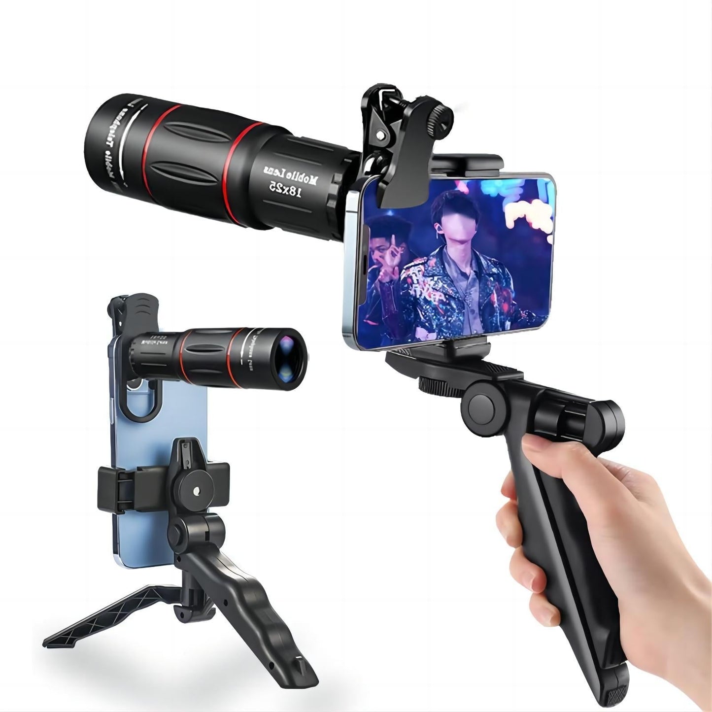 🎄🎅Les meilleurs cadeaux de Noël 🎁--Kit téléobjectif avec monture à clip pour smartphones