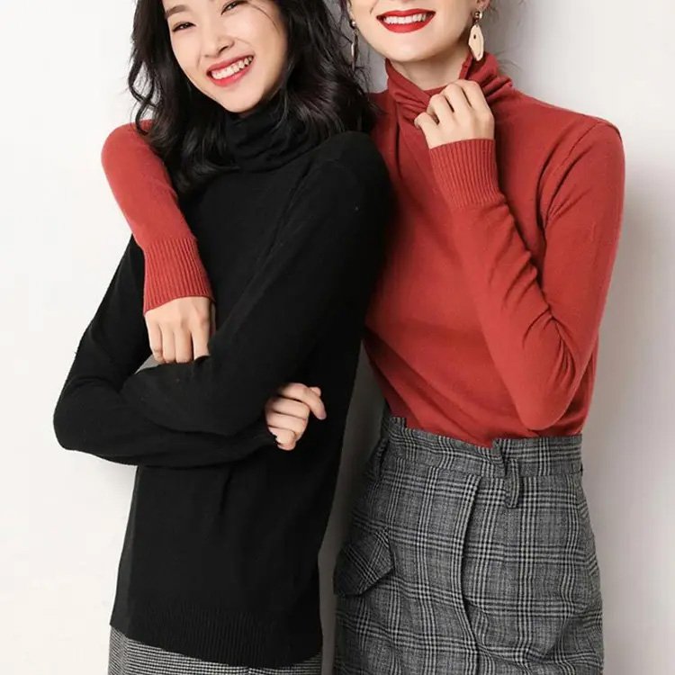 🎊 Pré - vente de Noël - 40% de rabais 🎊2023 Automne et hiver - Pull fin épais à col montant