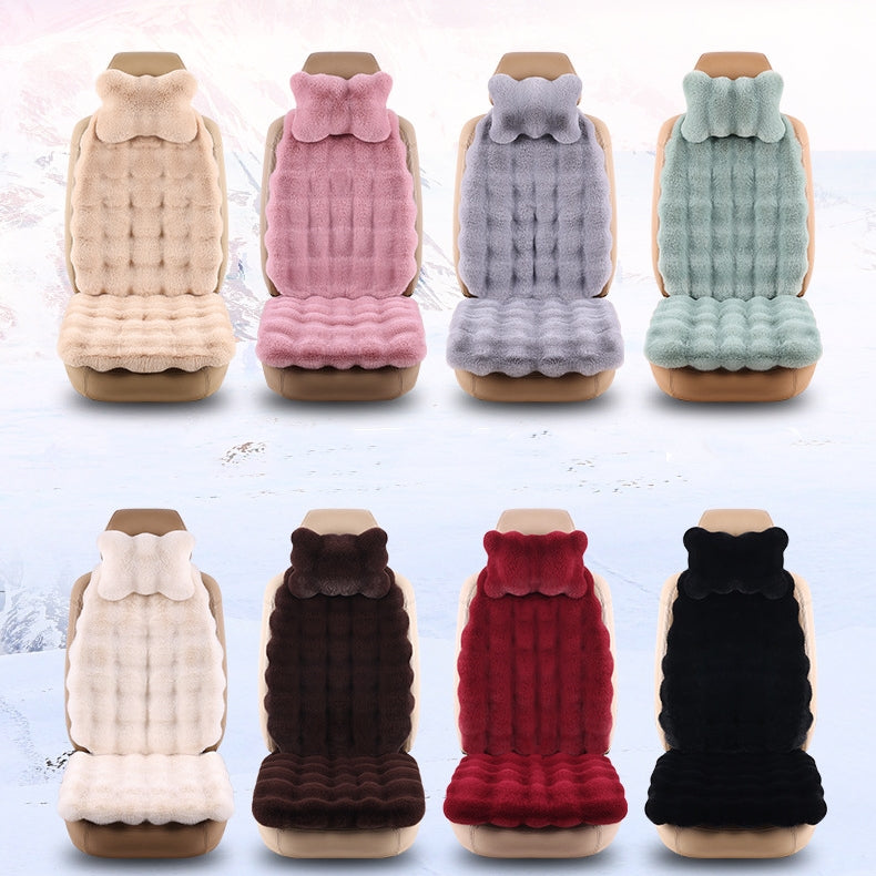 🎅🎊 Pré - vente de Noël - 50% de rabais 🎊⛄-- Ensemble de coussins de siège de voiture en peluche épaisse de luxe