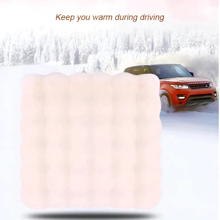 🎅🎊 Pré - vente de Noël - 50% de rabais 🎊⛄-- Ensemble de coussins de siège de voiture en peluche épaisse de luxe