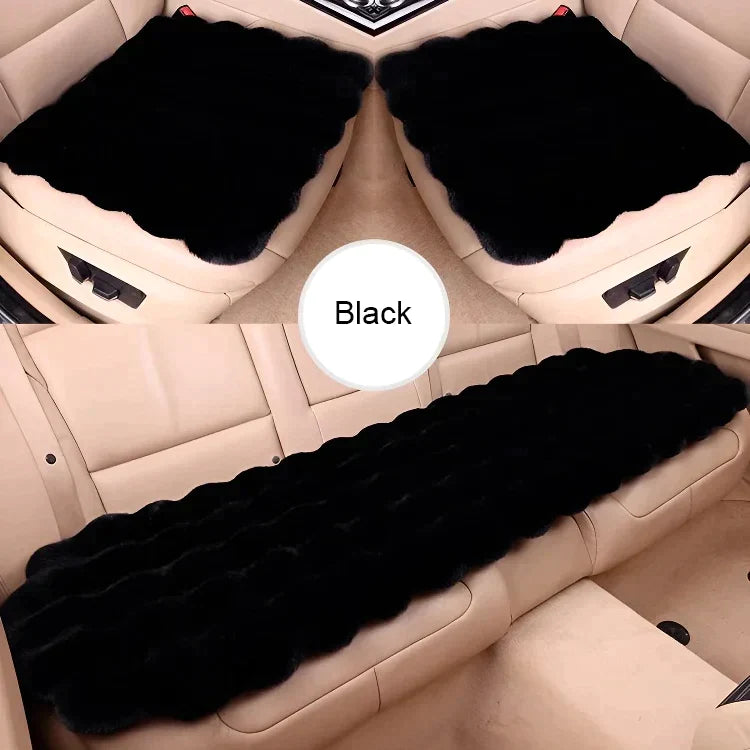 🎅🎊 Pré - vente de Noël - 50% de rabais 🎊⛄-- Ensemble de coussins de siège de voiture en peluche épaisse de luxe