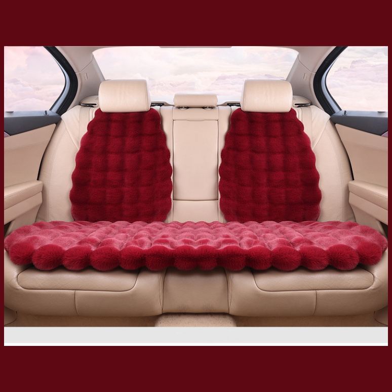 🎅🎊 Pré - vente de Noël - 50% de rabais 🎊⛄-- Ensemble de coussins de siège de voiture en peluche épaisse de luxe