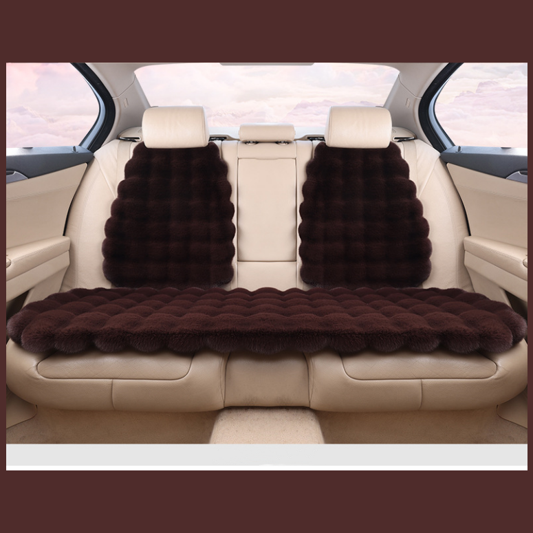 🎅🎊 Pré - vente de Noël - 50% de rabais 🎊⛄-- Ensemble de coussins de siège de voiture en peluche épaisse de luxe