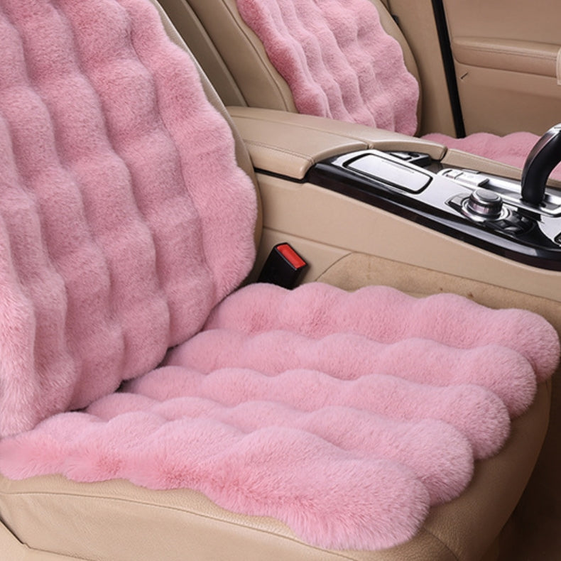 🎅🎊 Pré - vente de Noël - 50% de rabais 🎊⛄-- Ensemble de coussins de siège de voiture en peluche épaisse de luxe