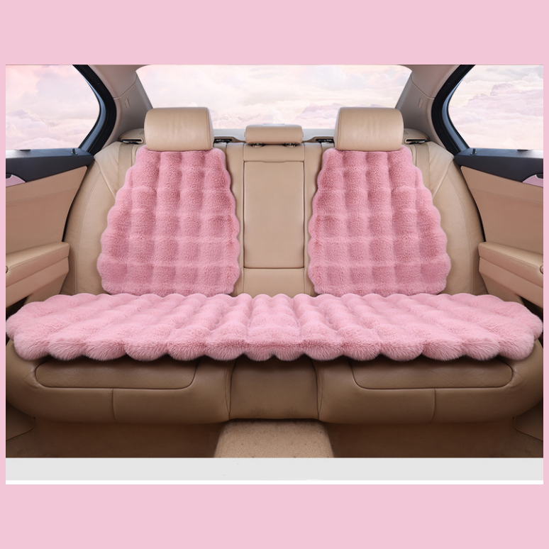 🎅🎊 Pré - vente de Noël - 50% de rabais 🎊⛄-- Ensemble de coussins de siège de voiture en peluche épaisse de luxe