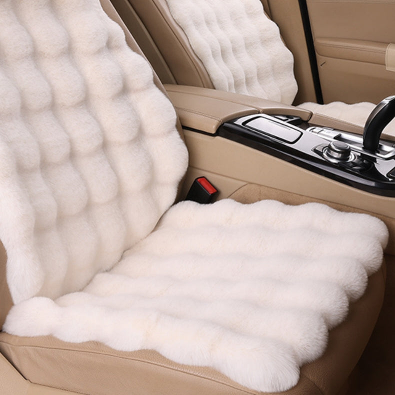 🎅🎊 Pré - vente de Noël - 50% de rabais 🎊⛄-- Ensemble de coussins de siège de voiture en peluche épaisse de luxe