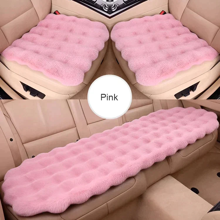 🎅🎊 Pré - vente de Noël - 50% de rabais 🎊⛄-- Ensemble de coussins de siège de voiture en peluche épaisse de luxe