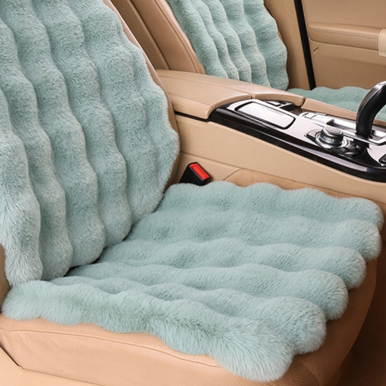 🎅🎊 Pré - vente de Noël - 50% de rabais 🎊⛄-- Ensemble de coussins de siège de voiture en peluche épaisse de luxe