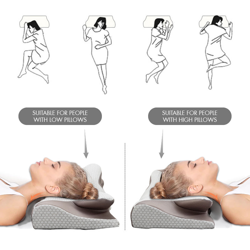 Cadeaux pratiques - coussin de cou éponge mémoire respirante en corne de vache
