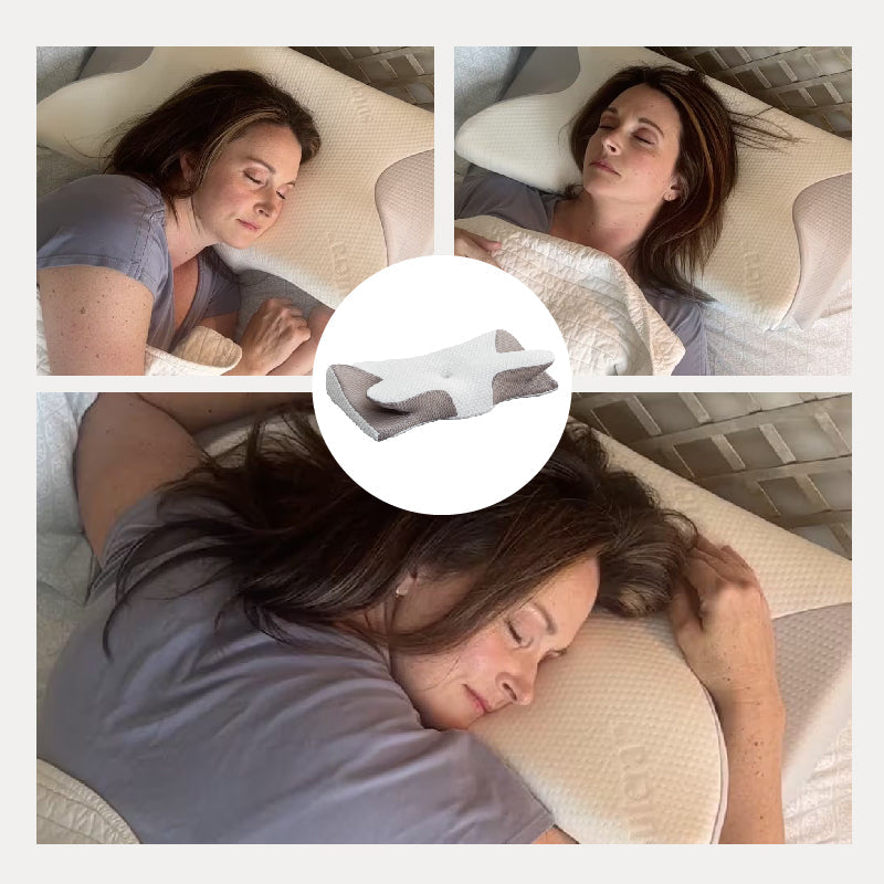 Cadeaux pratiques - coussin de cou éponge mémoire respirante en corne de vache
