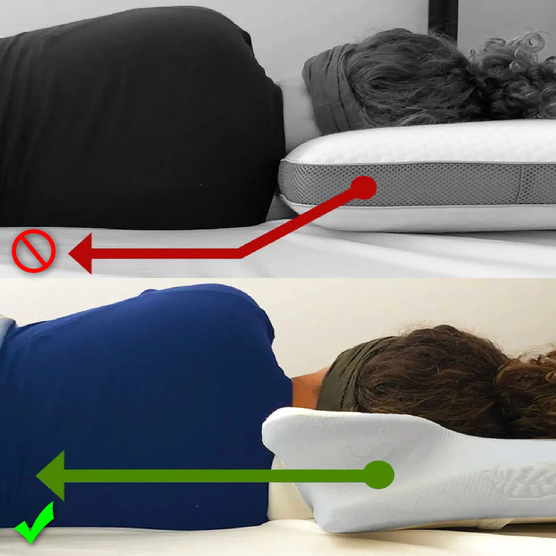Cadeaux pratiques - coussin de cou éponge mémoire respirante en corne de vache