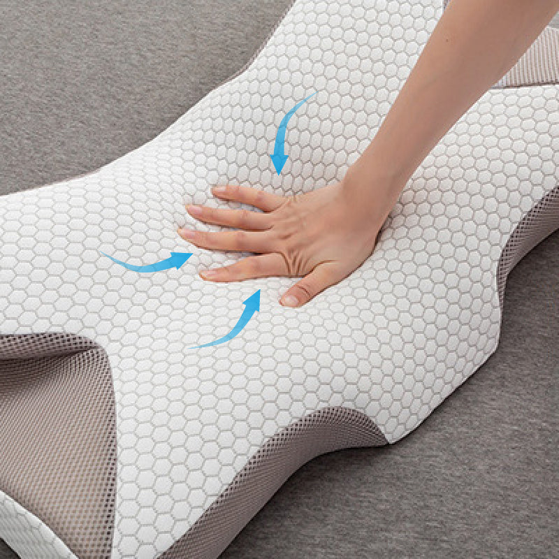 Cadeaux pratiques - coussin de cou éponge mémoire respirante en corne de vache