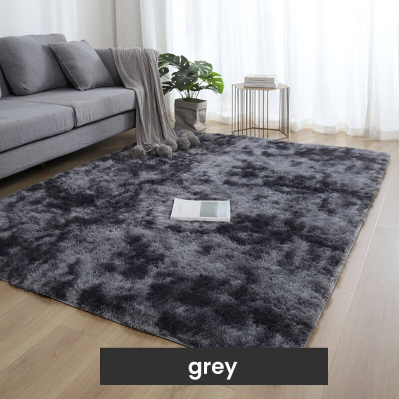 🎅🎊 Noël pré - vente - 50% off 🎊⛄--Tapis de sol en peluche de couleur dégradée