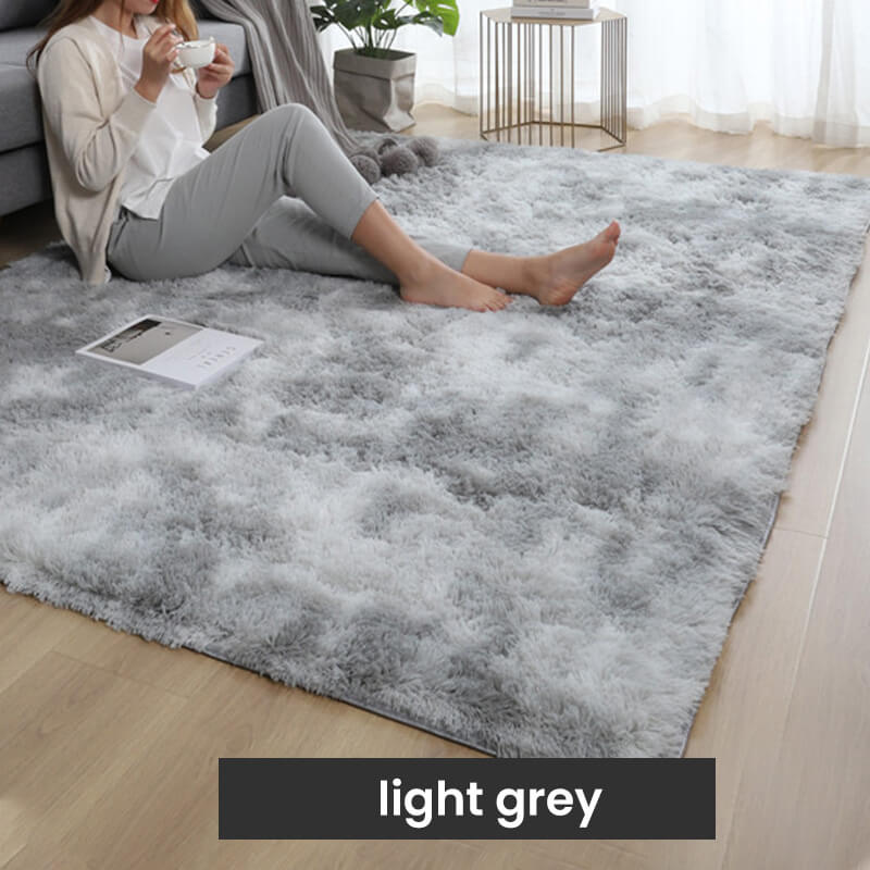🎅🎊 Noël pré - vente - 50% off 🎊⛄--Tapis de sol en peluche de couleur dégradée