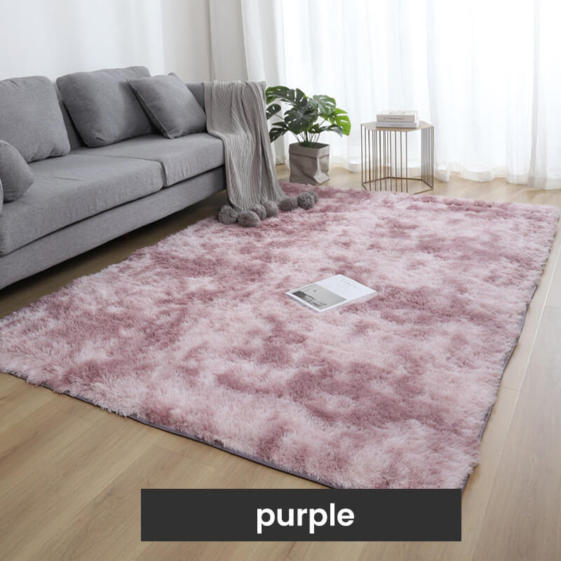 🎅🎊 Noël pré - vente - 50% off 🎊⛄--Tapis de sol en peluche de couleur dégradée