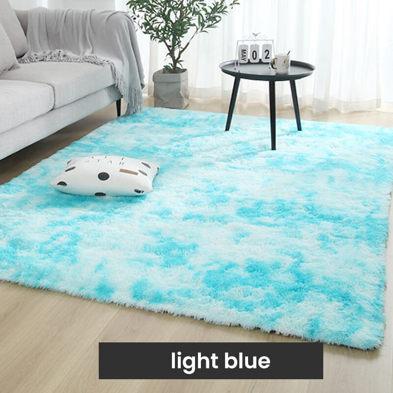 🎅🎊 Noël pré - vente - 50% off 🎊⛄--Tapis de sol en peluche de couleur dégradée