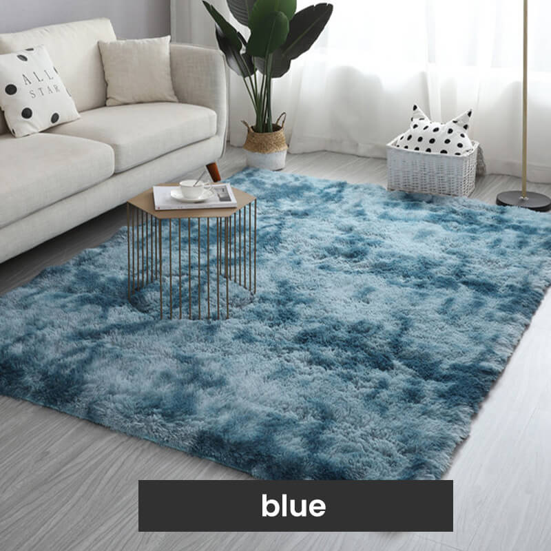 🎅🎊 Noël pré - vente - 50% off 🎊⛄--Tapis de sol en peluche de couleur dégradée