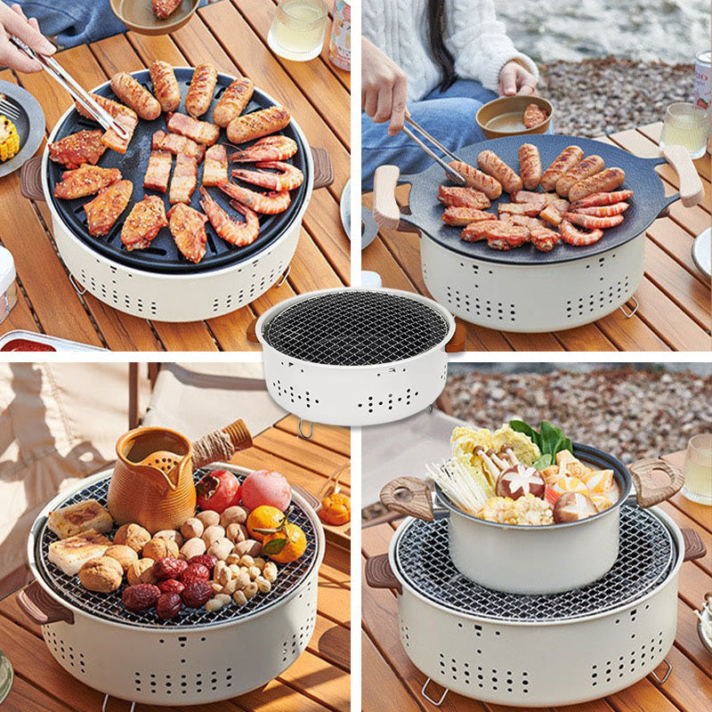 🎅🎊 Noël pré - vente - 50% off 🎊⛄--Barbecue de camping extérieur portable 3 en 1