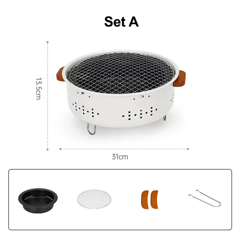 🎅🎊 Noël pré - vente - 50% off 🎊⛄--Barbecue de camping extérieur portable 3 en 1