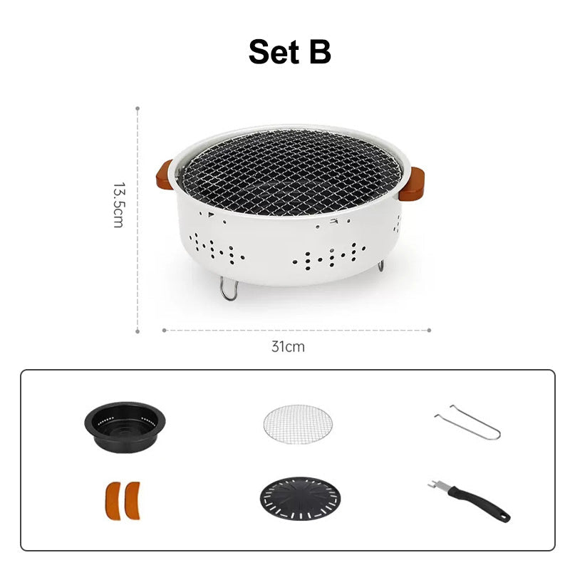 🎅🎊 Noël pré - vente - 50% off 🎊⛄--Barbecue de camping extérieur portable 3 en 1