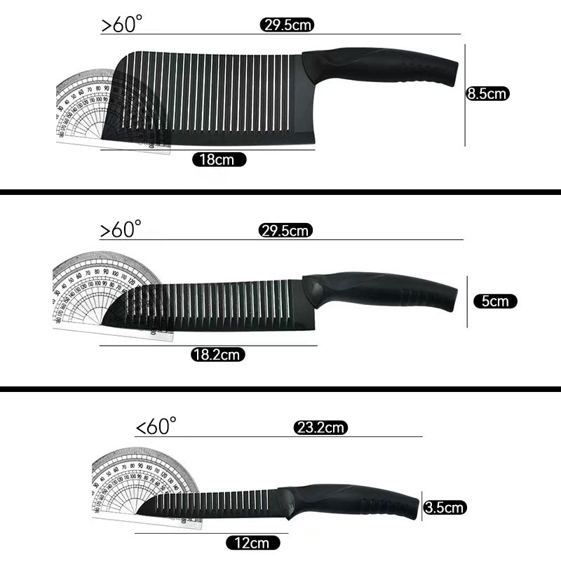 Bandes noires 3 pièces. Ensemble de couteaux en acier inoxydable