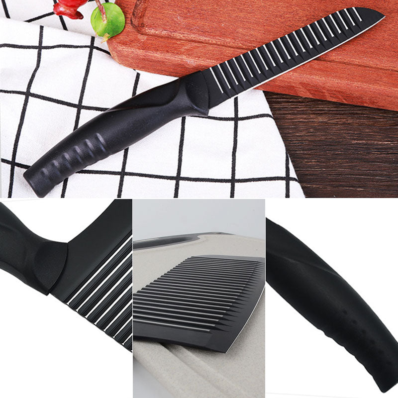 Bandes noires 3 pièces. Ensemble de couteaux en acier inoxydable