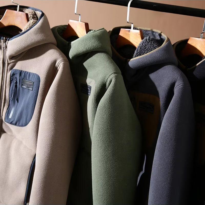 Cardigan à capuche en cachemire artificiel épaissi pour hommes - Excellent cadeau