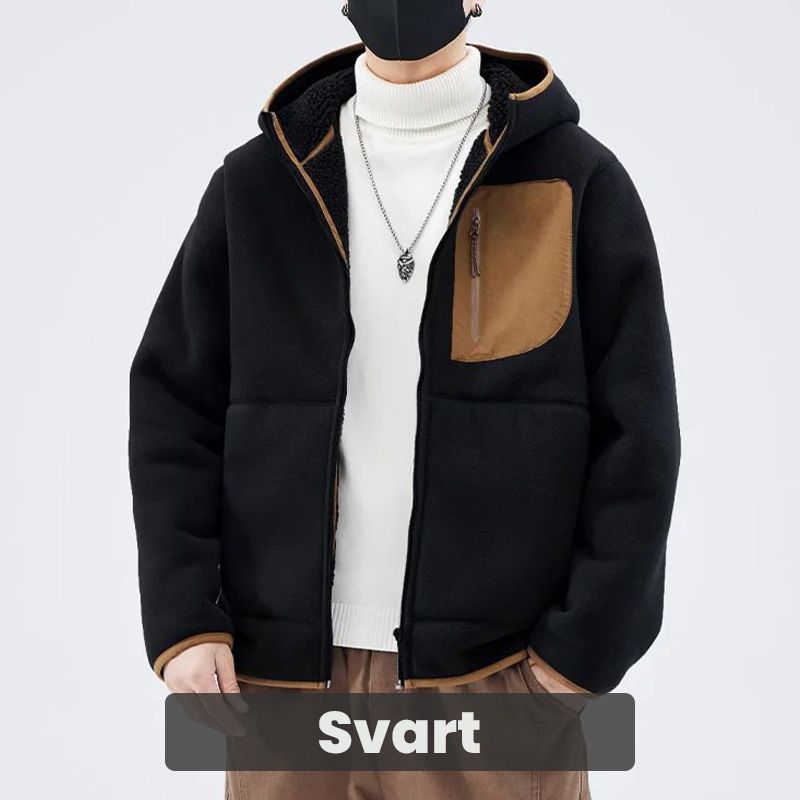 Cardigan à capuche en cachemire artificiel épaissi pour hommes - Excellent cadeau