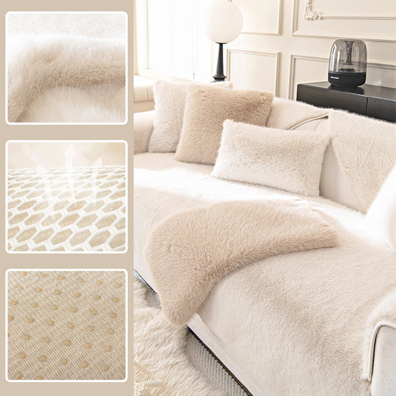 Tapis de canapé en vison artificiel de luxe