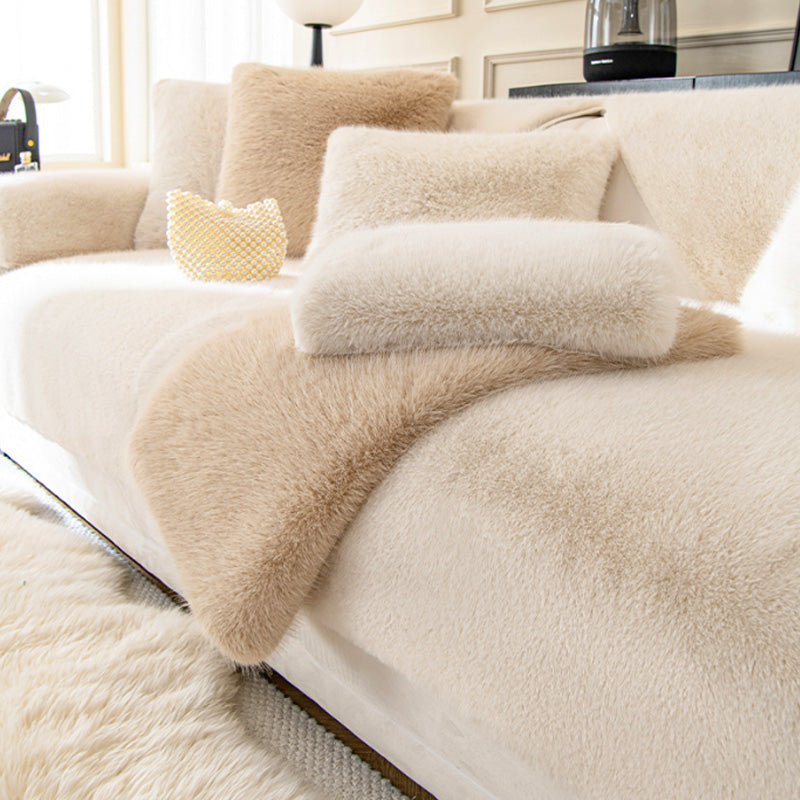 Tapis de canapé en vison artificiel de luxe
