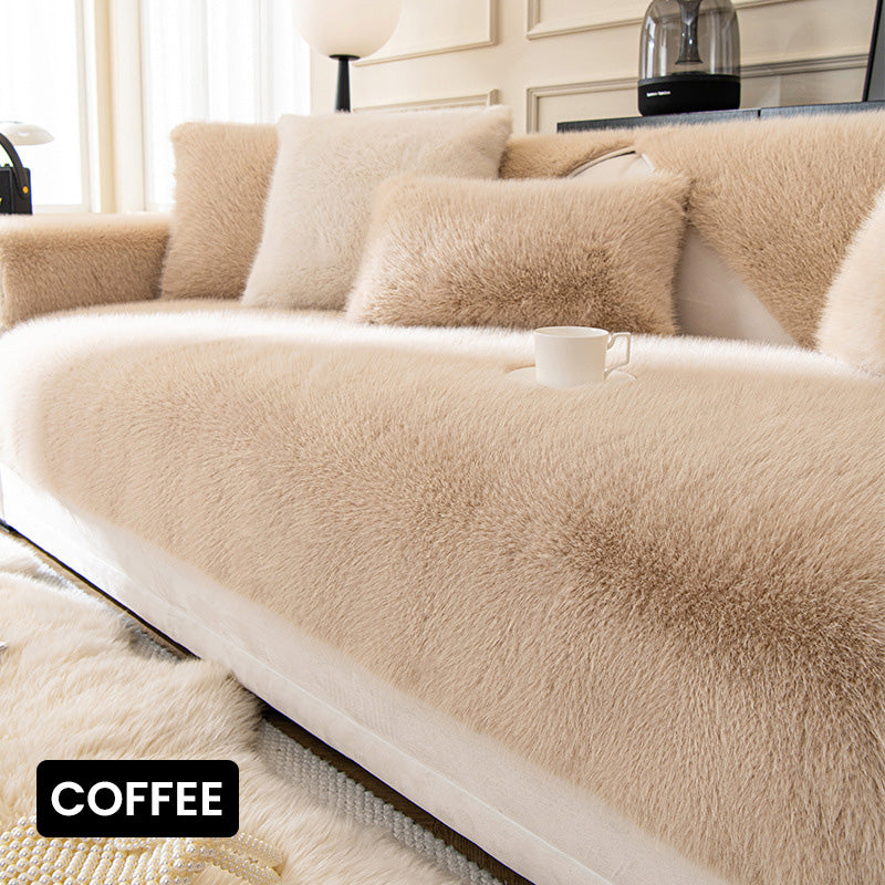 Tapis de canapé en vison artificiel de luxe