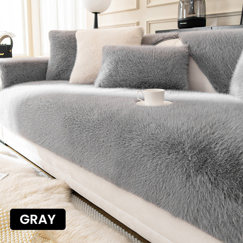 Tapis de canapé en vison artificiel de luxe