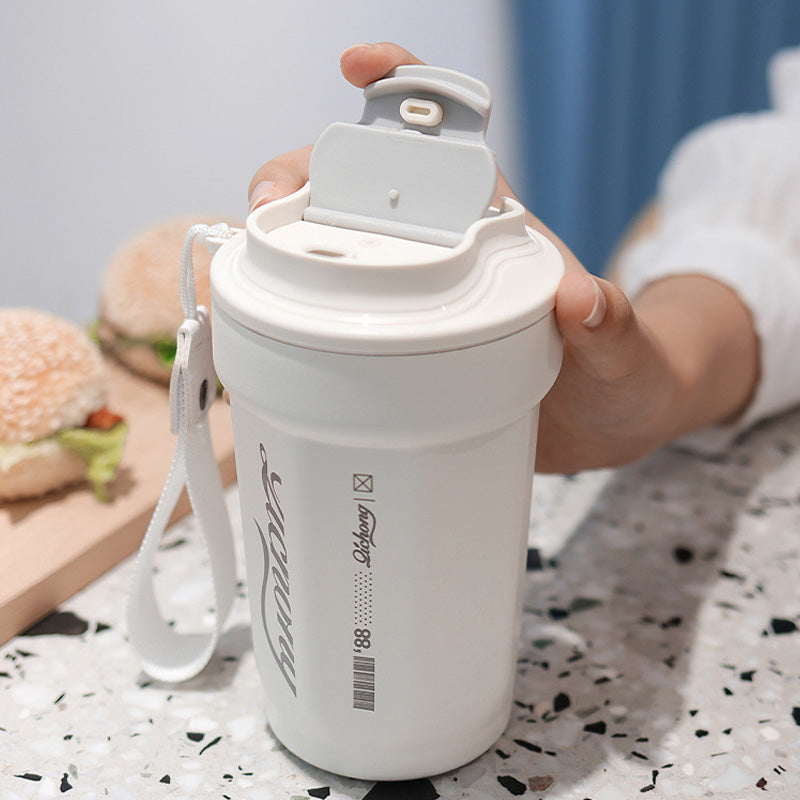 Tasse d'isolation sous vide portable en acier inoxydable