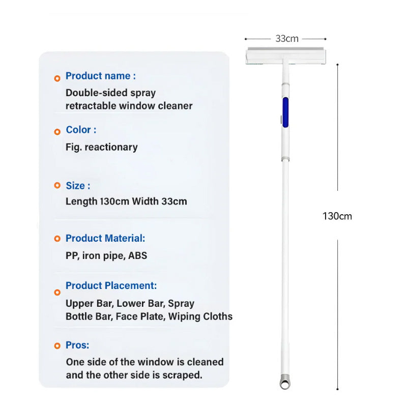 Appareil de nettoyage de vitres à pulvérisation double face