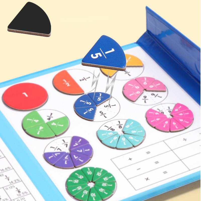 🏆VENTE DU DERNIER JOUR 50 % DE RÉDUCTION💖Puzzle de livre de fractions magnétiques pour enfants