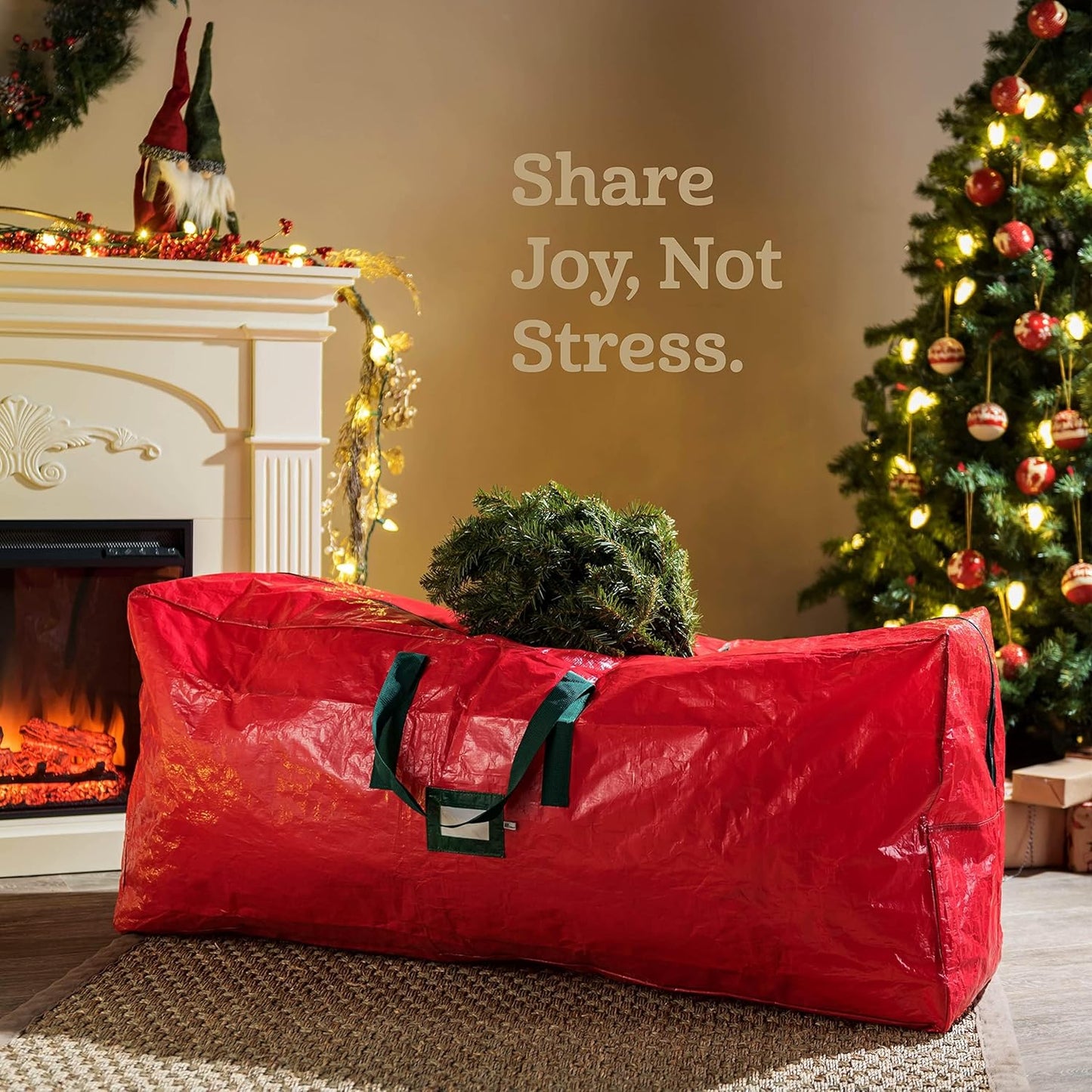 🎅Soldes de Noël 50 % DE RÉDUCTION🌟Sac de rangement imperméable et résistant pour sapin de Noël 🎄