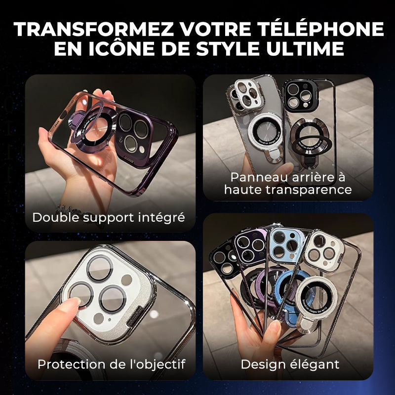 🎬📱Coque iPhone Double Support 😎 | Pratique et Stylish