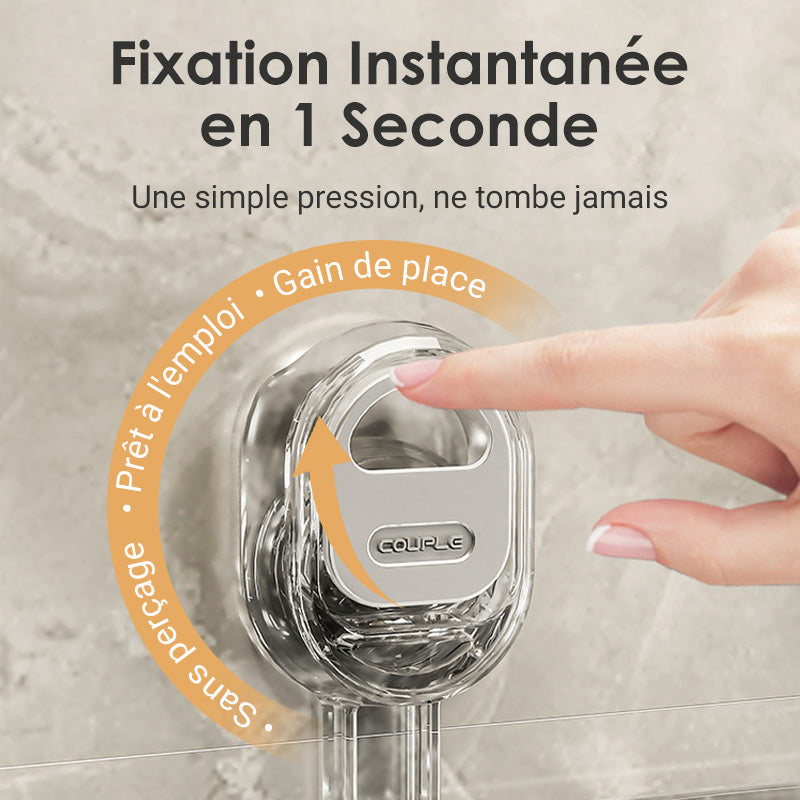 🔥Nouvelle mise à niveau 🍃Vente chaude 55% de réduction🔥Support de rangement à ventouse avec trou de drainage【Vente directe d'usine】