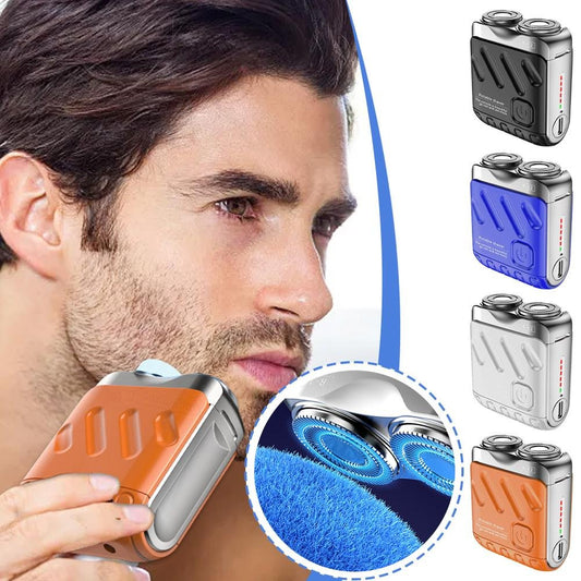🔥2025 Nouveau design 50% de réduction🔥Rasoir électrique rotatif portable avec deux anneaux