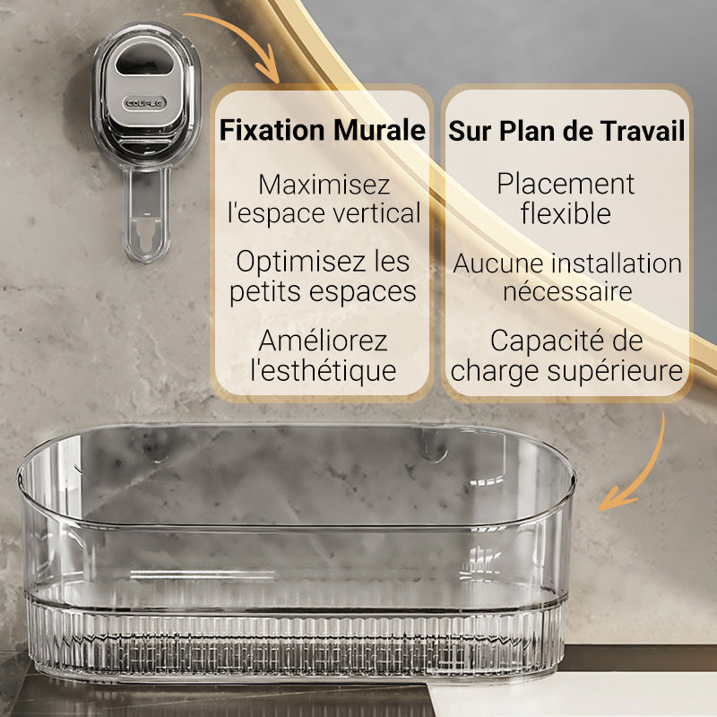 🔥Nouvelle mise à niveau 🍃Vente chaude 55% de réduction🔥Support de rangement à ventouse avec trou de drainage【Vente directe d'usine】