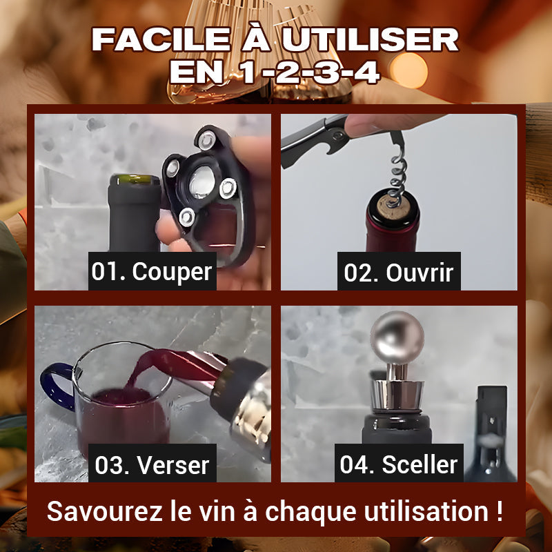 🔥Offre spéciale 2025💖Coffret à Tire-bouchon pour Amateurs de Vin