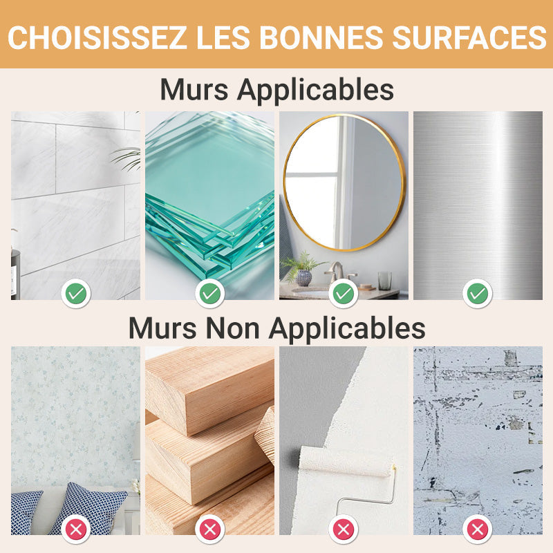 🔥Nouvelle mise à niveau 🍃Vente chaude 55% de réduction🔥Support de rangement à ventouse avec trou de drainage【Vente directe d'usine】