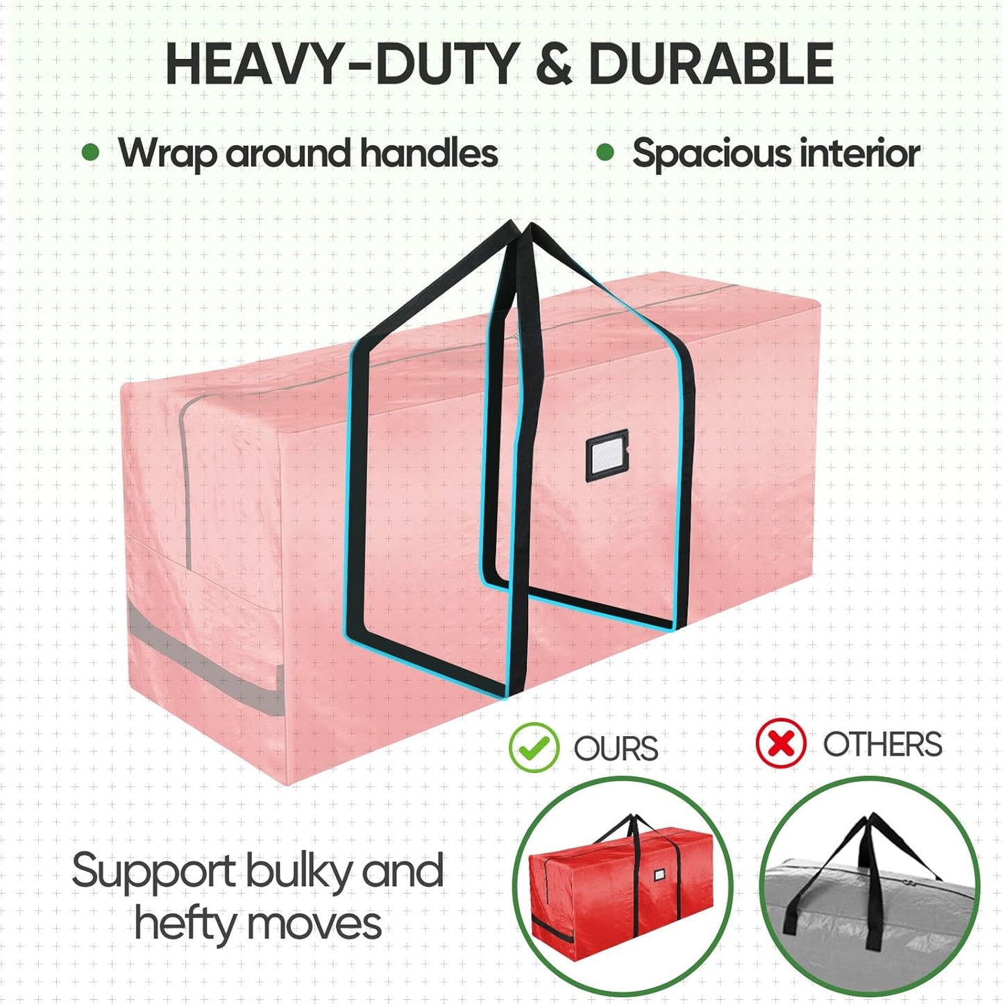 🎅Soldes de Noël 50 % DE RÉDUCTION🌟Sac de rangement imperméable et résistant pour sapin de Noël 🎄