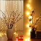 🌟Lumières LED en forme de branche de saule à piles