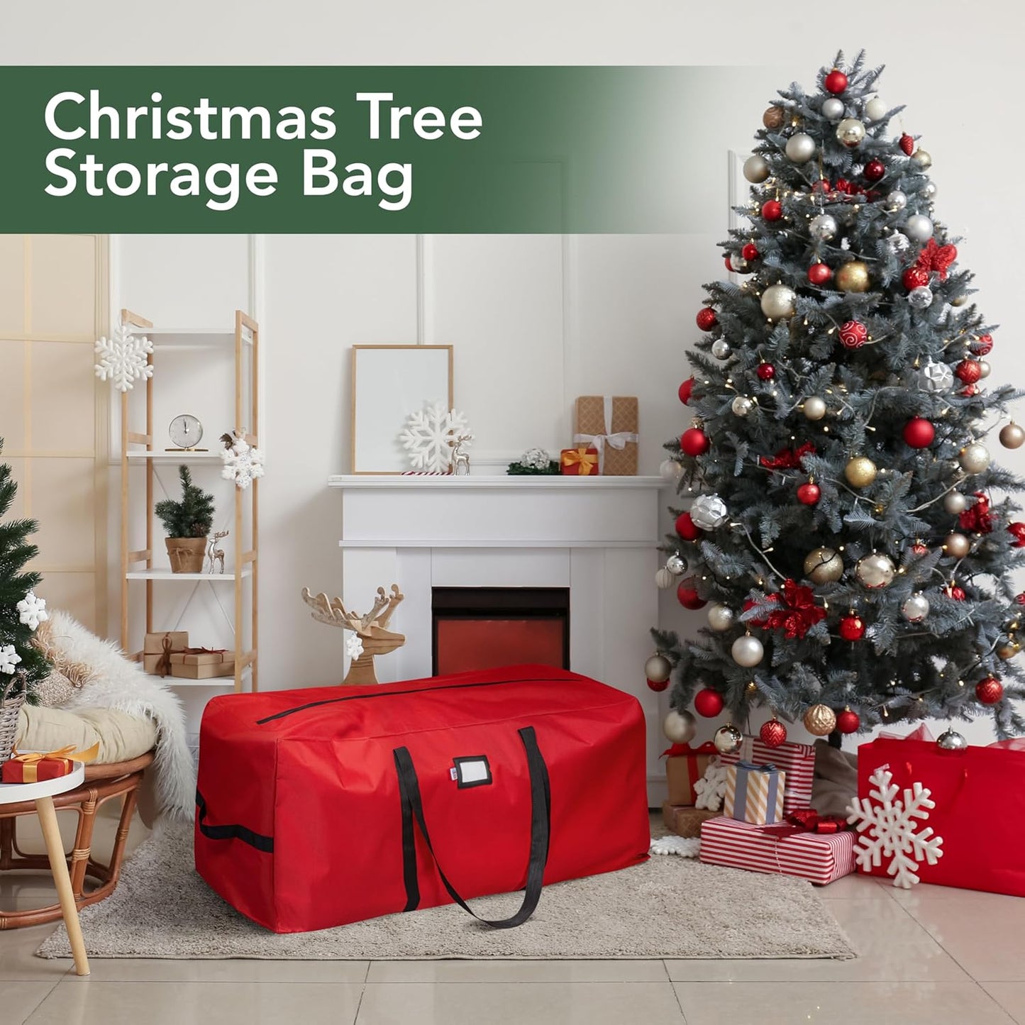 🎅Soldes de Noël 50 % DE RÉDUCTION🌟Sac de rangement imperméable et résistant pour sapin de Noël 🎄