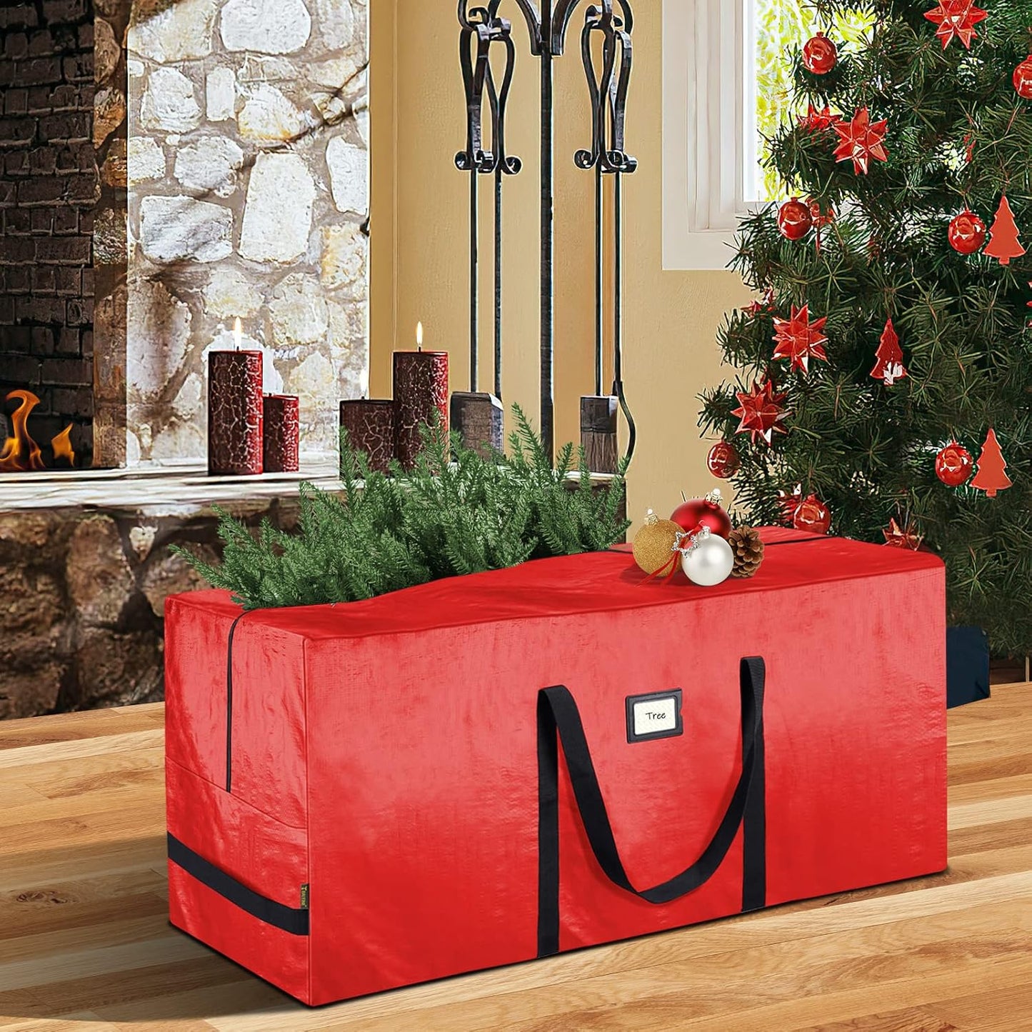 🎅Soldes de Noël 50 % DE RÉDUCTION🌟Sac de rangement imperméable et résistant pour sapin de Noël 🎄