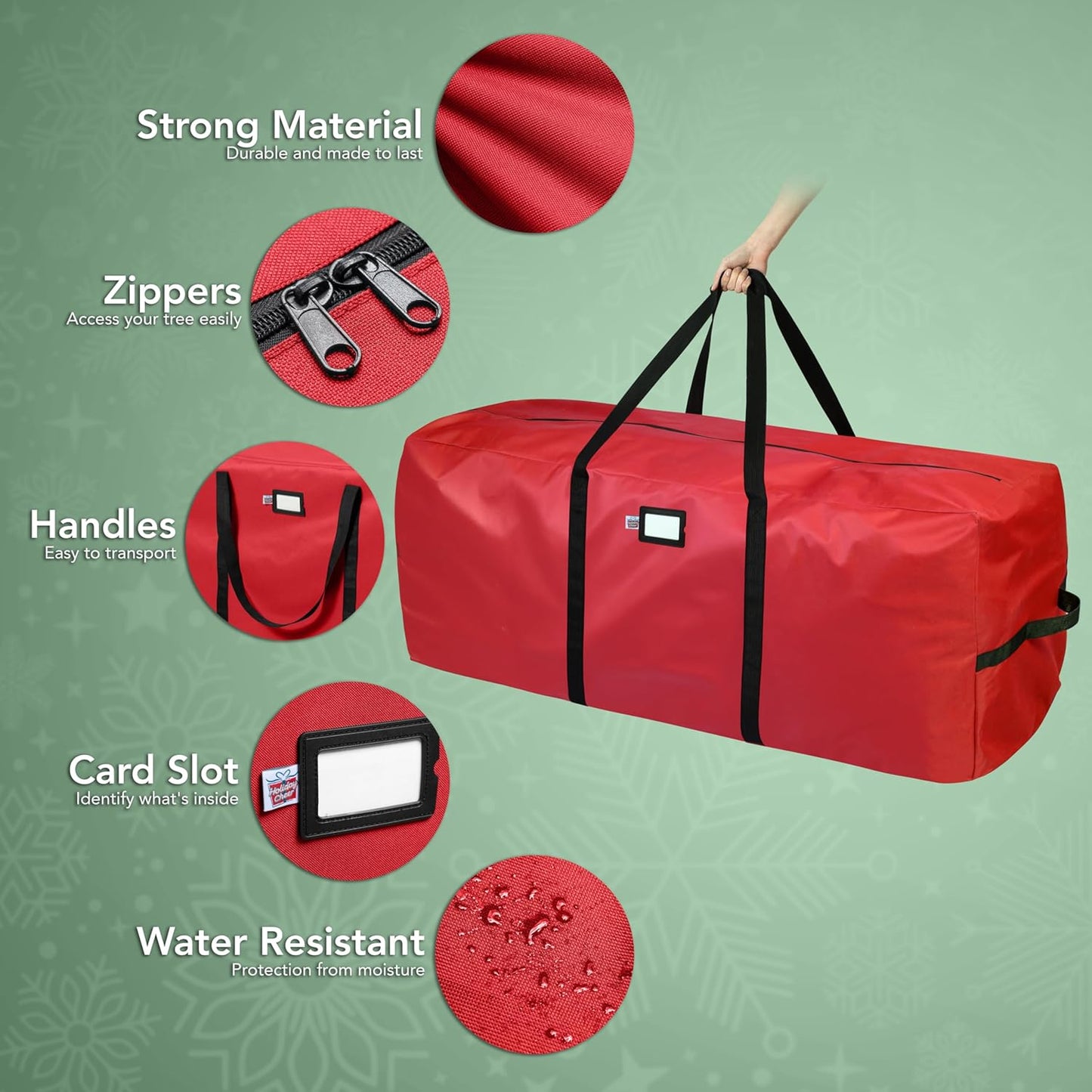 🎅Soldes de Noël 50 % DE RÉDUCTION🌟Sac de rangement imperméable et résistant pour sapin de Noël 🎄